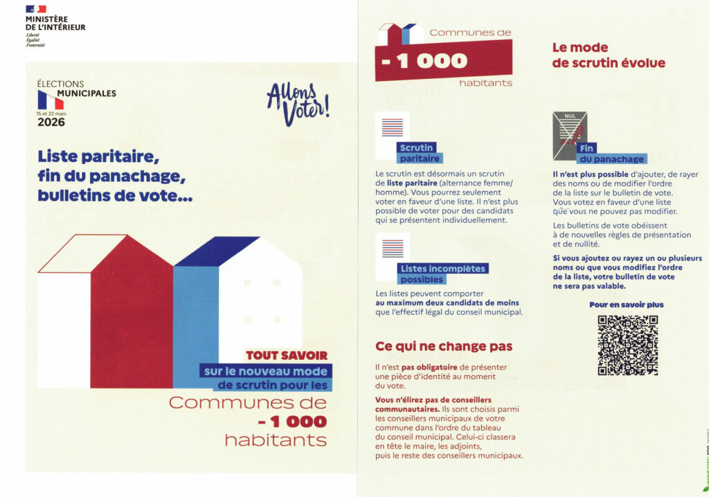 Élections municipales des 15 et 22 mars 2026